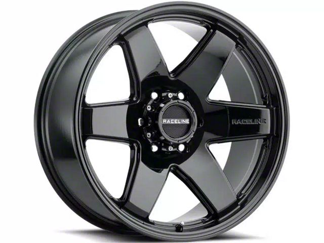 Raceline Addict Gloss Black 6-Lug Wheel; 18x9; -12mm Offset (2024 Tacoma)