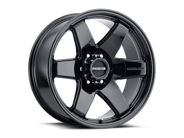 Raceline Addict Gloss Black 6-Lug Wheel; 18x9; 12mm Offset (2024 Tacoma)
