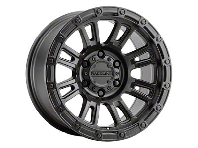 Raceline Compass Satin Black 6-Lug Wheel; 17x9; -12mm Offset (2024 Tacoma)