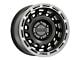 Raceline Halo Satin Black with Silver Ring 6-Lug Wheel; 18x9; 18mm Offset (2024 Tacoma)