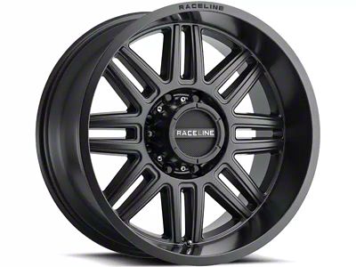 Raceline Split Satin Black 6-Lug Wheel; 20x9; 18mm Offset (2024 Tacoma)