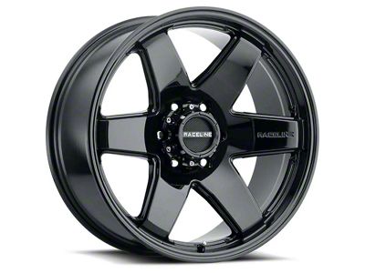 Raceline Addict Gloss Black 6-Lug Wheel; 18x9; 12mm Offset (10-24 4Runner)
