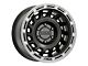 Raceline Halo Satin Black with Silver Ring 6-Lug Wheel; 18x9; 18mm Offset (03-09 4Runner)