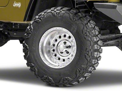 Raceline 887 Rockcrusher Polished Wheel; 15x10 (97-06 Jeep Wrangler TJ)