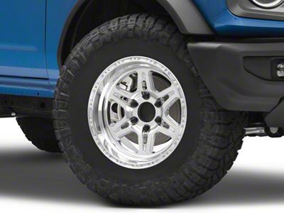 Raceline 886 Renegade Polished 6-Lug Wheel; 17x9; 6mm Offset (22-24 Bronco Raptor)