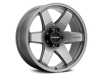 Raceline Addict Greystone 6-Lug Wheel; 20x8.5; 35mm Offset (22-24 Bronco Raptor)