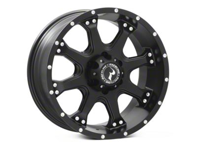 Raceline Assault Black 6-Lug Wheel; 18x9; 25mm Offset (22-24 Bronco Raptor)