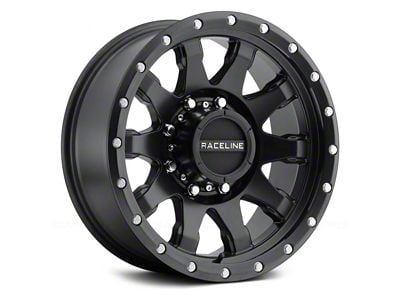 Raceline Clutch Matte Black 6-Lug Wheel; 20x9; 18mm Offset (22-24 Bronco Raptor)