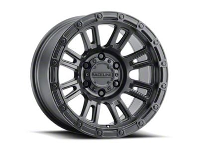 Raceline Compass Satin Black 6-Lug Wheel; 18x9; -12mm Offset (21-25 Bronco, Excluding Raptor)