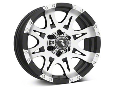 Raceline Raptor Black Machined 6-Lug Wheel; 17x9; 6mm Offset (22-24 Bronco Raptor)