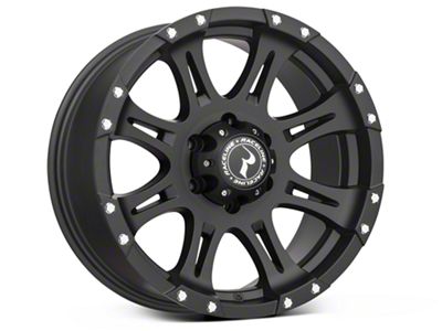 Raceline Raptor Black 6-Lug Wheel; 18x9; 25mm Offset (22-24 Bronco Raptor)