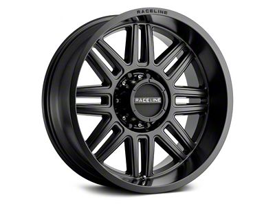 Raceline Split Satin Black 6-Lug Wheel; 18x9; 18mm Offset (22-24 Bronco Raptor)