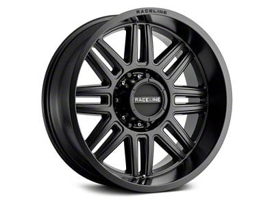 Raceline Split Satin Black 6-Lug Wheel; 20x9; 18mm Offset (22-24 Bronco Raptor)