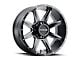 Raceline Stryker Satin Black Milled 6-Lug Wheel; 22x12; -44mm Offset (22-24 Bronco Raptor)