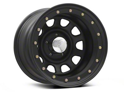 Raceline 54M Daytona Matte Black Wheel; 15x10; -44mm Offset (84-01 Jeep Cherokee XJ)