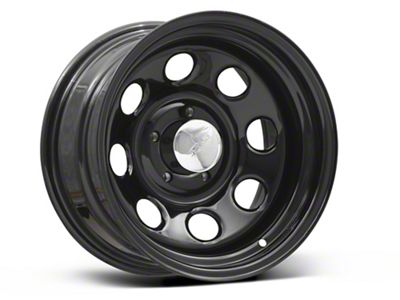 Raceline 81B Soft 8 Black Wheel; 15x8; -19mm Offset (84-01 Jeep Cherokee XJ)