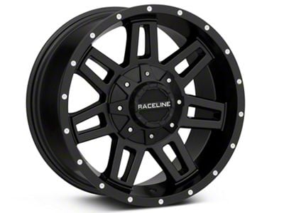 Raceline Injector Black Wheel; 16x8; 0mm Offset (84-01 Jeep Cherokee XJ)