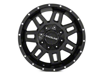 Raceline Injector Black Wheel; 17x9 (05-10 Jeep Grand Cherokee WK, Excluding SRT8)