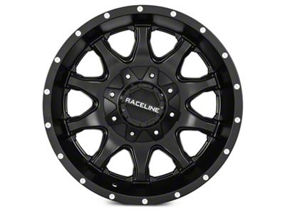 Raceline Shift Black Wheel; 17x9 (05-10 Jeep Grand Cherokee WK, Excluding SRT8)