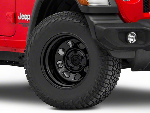 Raceline 81B Soft 8 Black Wheel; 17x9 (18-24 Jeep Wrangler JL)