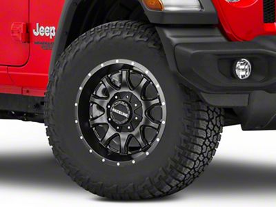 Raceline Shift Black Wheel; 17x8.5; 18mm Offset (18-24 Jeep Wrangler JL)