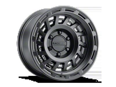 Raceline Halo Satin Black 6-Lug Wheel; 17x8.5; 0mm Offset (16-23 Tacoma)