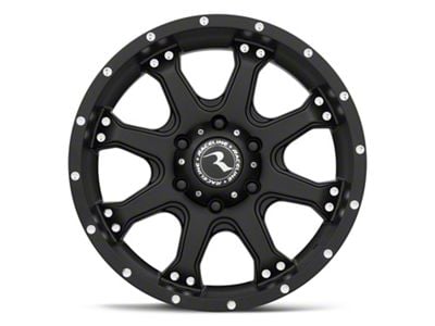 Raceline Assault Black 6-Lug Wheel; 18x9; 12mm Offset (17-24 Titan)