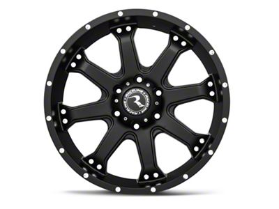 Raceline Assault Black 6-Lug Wheel; 20x9; 30mm Offset (17-24 Titan)