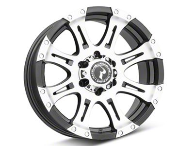 Raceline Raptor Black Machined 6-Lug Wheel; 18x9; 25mm Offset (17-24 Titan)