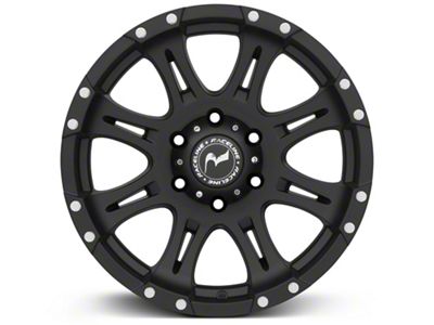 Raceline Raptor Black 6-Lug Wheel; 18x9; 25mm Offset (17-24 Titan)