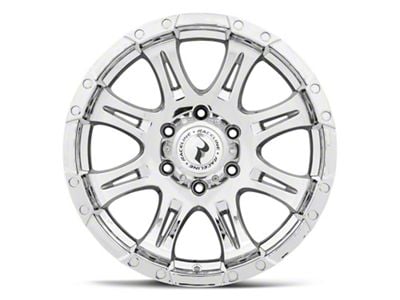 Raceline Raptor Chrome 6-Lug Wheel; 18x9; -6mm Offset (17-24 Titan)