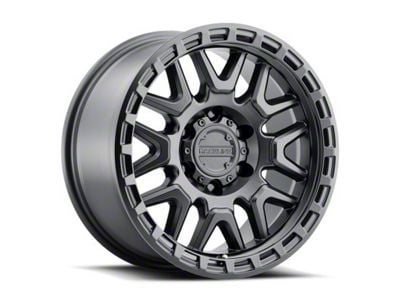 Raceline Krank Satin Black 6-Lug Wheel; 18x9; -12mm Offset (16-24 Titan XD)