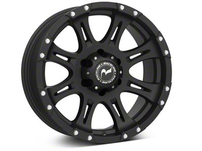 Raceline Raptor Black 6-Lug Wheel; 18x9; -6mm Offset (16-24 Titan XD)