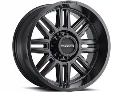 Raceline Split Satin Black 6-Lug Wheel; 20x9; 18mm Offset (16-24 Titan XD)