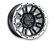 Raceline Compass Satin Black with Silver Ring 5-Lug Wheel; 18x9; 18mm Offset (14-21 Tundra)