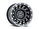 Raceline Halo Satin Black with Silver Ring 5-Lug Wheel; 17x8.5; 0mm Offset (14-21 Tundra)