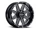 Raceline Hostage Gloss Black Milled 6-Lug Wheel; 18x9; 12mm Offset (22-24 Tundra)