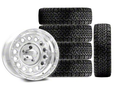 15x8 Raceline 887 Rockcrusher Wheel & 33in BF Goodrich All-Terrain T/A KO Tire Package; Set of 5 (97-06 Jeep Wrangler TJ)