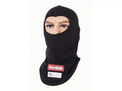 RaceQuip SFI 3.3 Rated Single Layer Fire Retardant Balaclava Head Sock; Adult