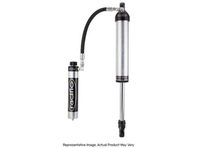 Radflo OE Replacement 2.5 Rear Shock with Remote Reservoir and Hi/Lo Compression Adjuster for 6.50-Inch Lift (20-24 Jeep Gladiator JT)