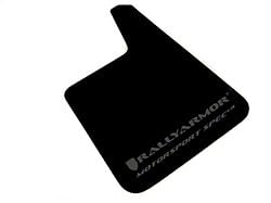 Rally Armor Universal MSpec Black Mud Flaps with Grey Logo; Front and Rear (Universal; Some Adaptation May Be Required)