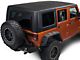 Two-Piece Hard Top; Black (07-18 Jeep Wrangler JK 4-Door)