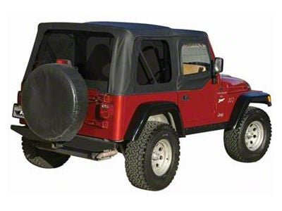 Complete Top for steel doors, Tinted Windows, Black Diamond (97-06 Jeep Wrangler TJ)