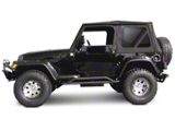 Complete Soft Top with Clear Windows; Black Diamond (97-06 Jeep Wrangler TJ w/ Half Doors, Excluding Unlimited)