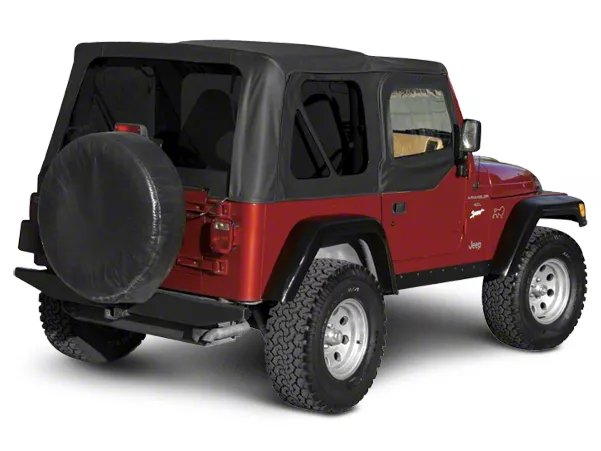 Jeep Wrangler Factory Replacement Soft Top with Tinted Windows; Black ...