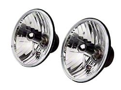 H4 Headlight Conversion Kit; Chrome Housing; Clear Lens (97-06 Jeep Wrangler TJ)