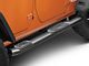 Raptor Series 5-Inch OE Style Curved Oval Side Step Bars; Black (07-18 Jeep Wrangler JK 4-Door)