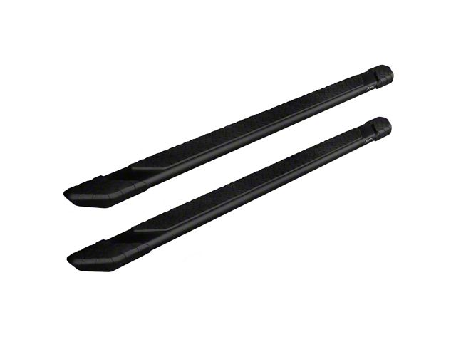 Raptor Series 5-Inch Tread Step Slide Track Running Boards; Black Textured (21-24 Bronco 4-Door)