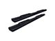 Raptor Series 5-Inch Oval Style Slide Track Running Boards; Black Textured (05-21 Frontier Crew Cab)