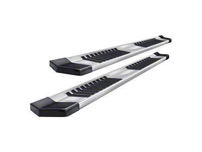 Raptor Series 6-Inch OEM Style Slide Track Running Boards; Brushed Aluminum (05-21 Frontier King Cab)